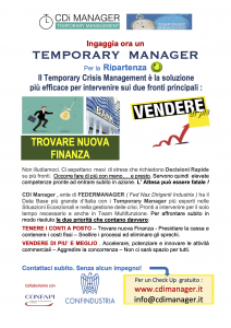 Ingaggia ora un Temporary Manager per la ripartenza